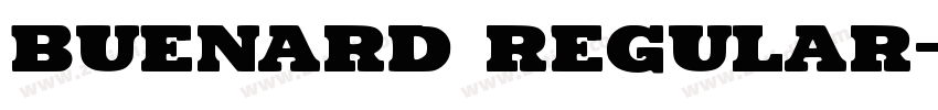 Buenard regular字体转换